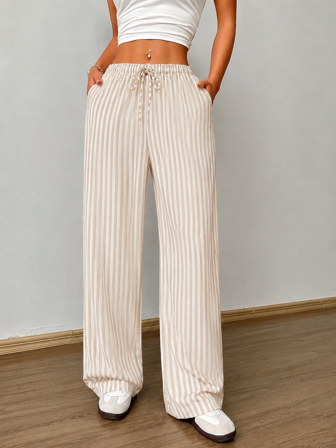 Striped Linen Pants 2026