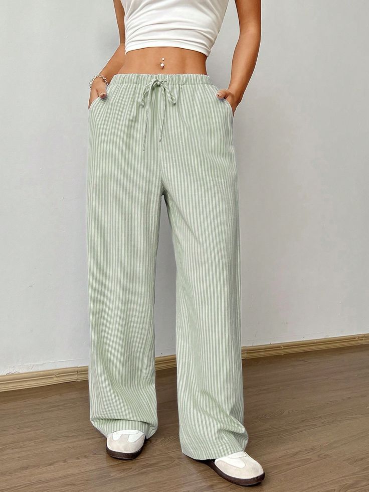 Striped Linen Pants 2026