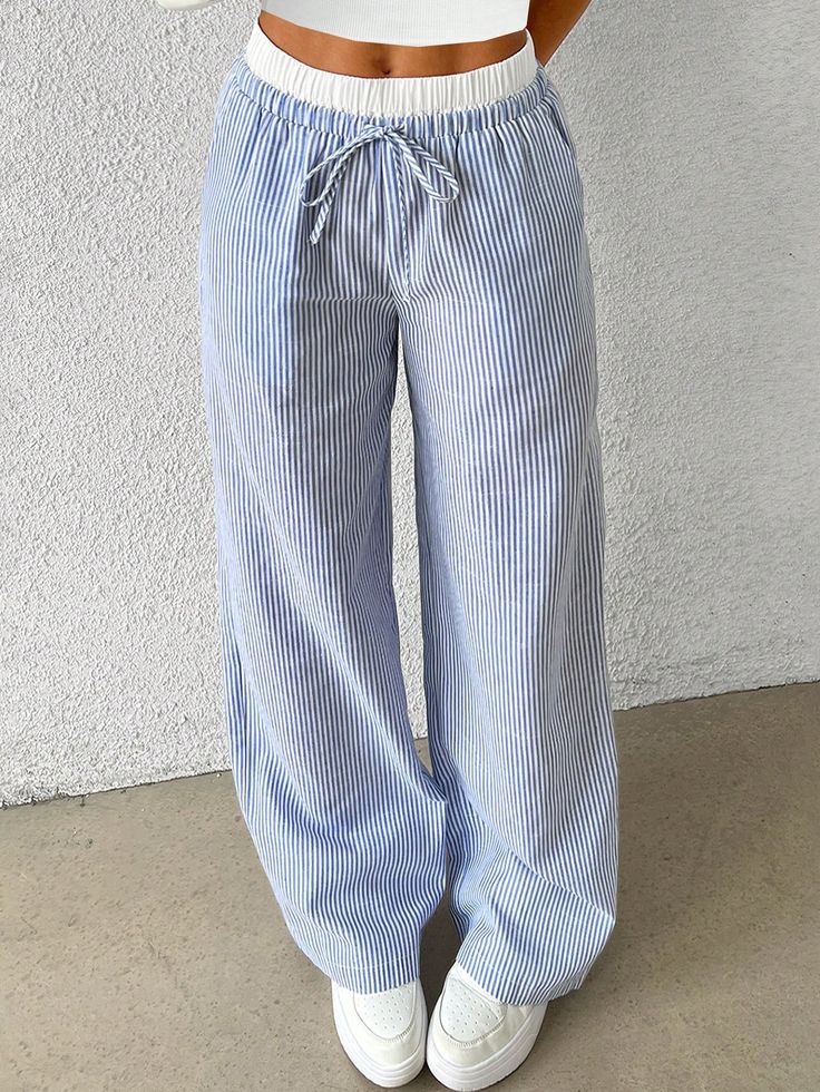 Striped Linen Pants 2026