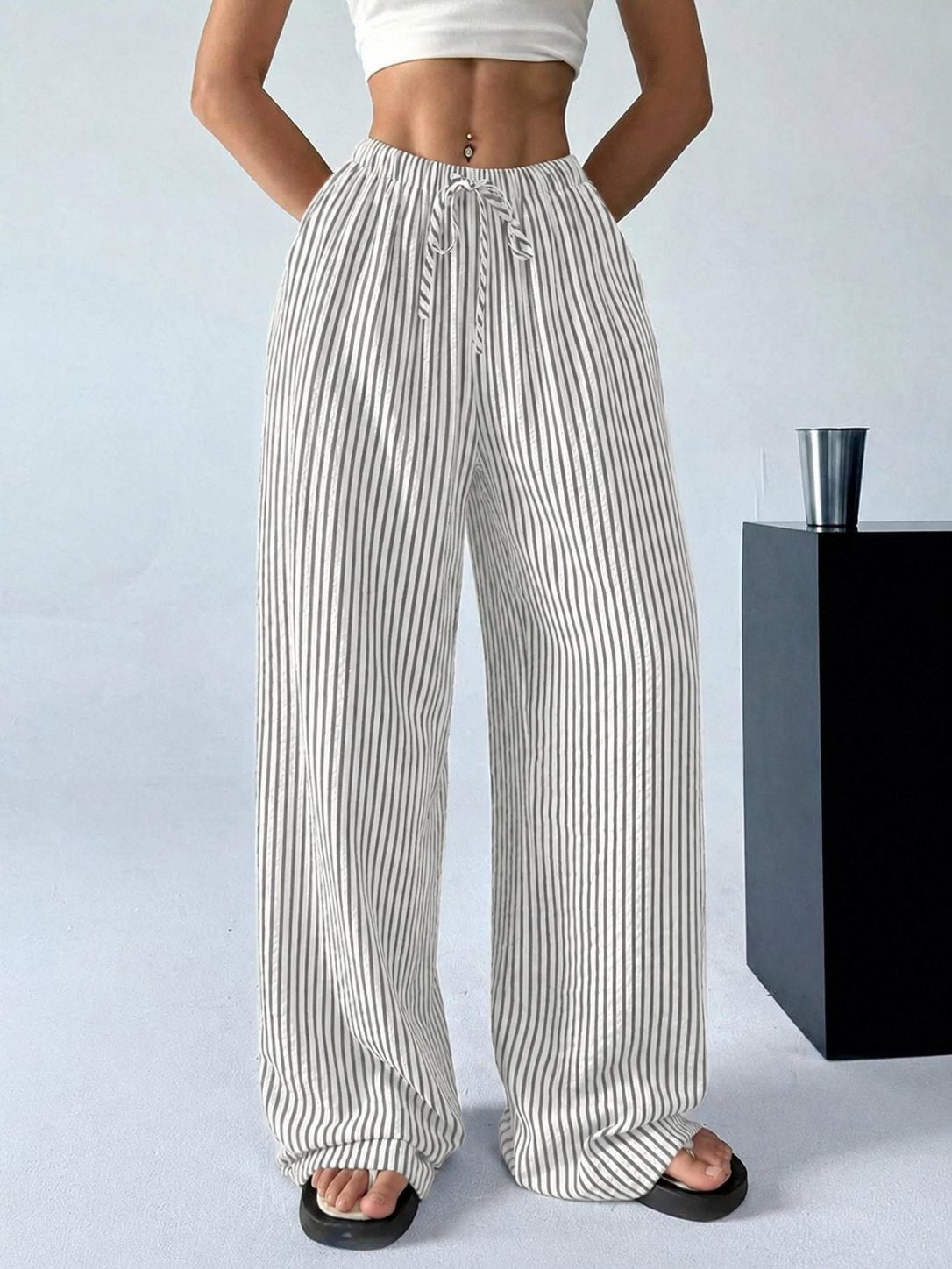 Striped Linen Pants 2026